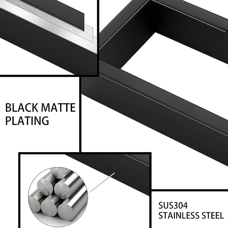 Wall Mounted 4-Piece Bathroom Hardware Set in Stainless Steel