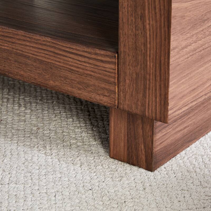 Modern Minimalist MDF Rectangular Coffee Table, 47.2*23.6*18 Inches