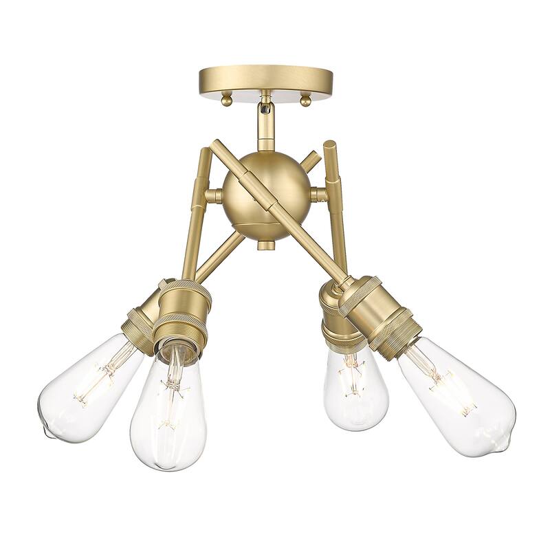 Axel 6.5" Wide 4-Light Semi-Flush