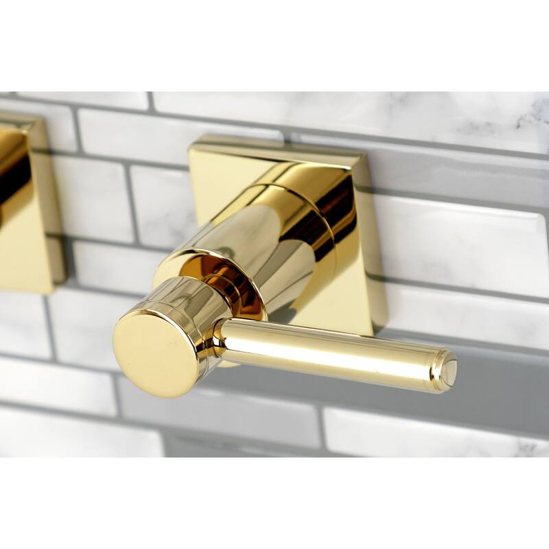 Kingston Brass Concord 3-Hole Wall Mount Roman Tub Faucet