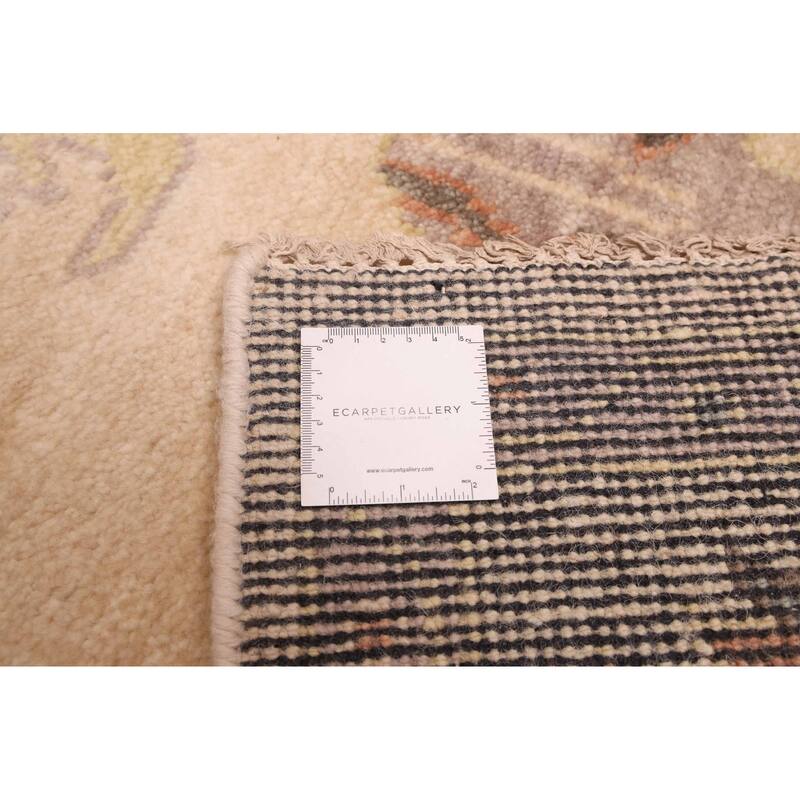 ECARPETGALLERY Hand-knotted Modern Oushak Beige Wool Rug - 8'1 x 9'11