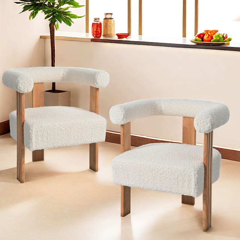 25" Upholstered Barrel Accent Chair