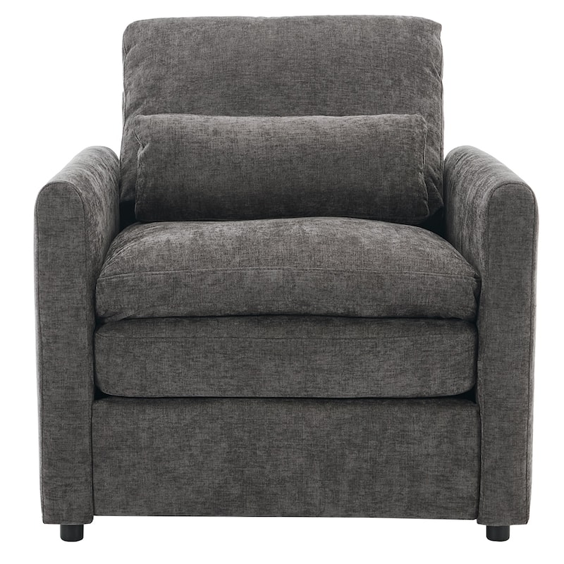 31.9" Comfy Cloud Armchair,Oversized,Plush Upholstered,Double Cushion
