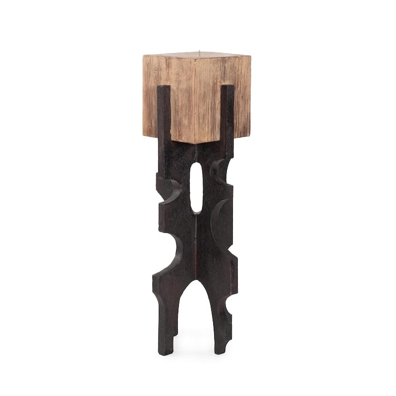 Cade Architectural Pillar Candle Holder- Tall