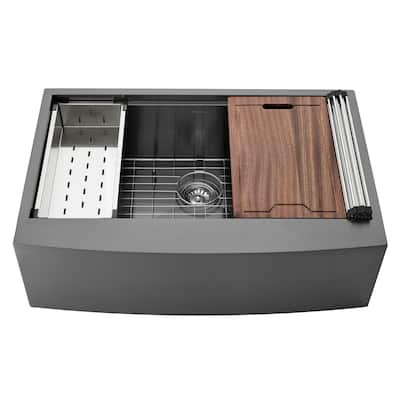 Swiss Madison SM-KS28 Tourner 33" Farmhouse Single Basin Stainless