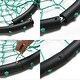 preview thumbnail 7 of 6, Green 40" Disc Swings Seat Flying Saucer Tree Rope Web Net Playground Backyard - Diameter 1 meter /40inch