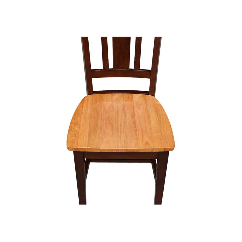 International Concepts Solid Wood San Remo Splatback Chairs - Set of 2