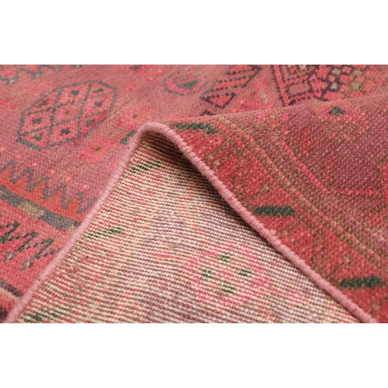 ECARPETGALLERY Hand-knotted Antalya Vintage Pink Wool Rug - 4'5 x 8'10