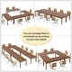 preview thumbnail 29 of 36, 13FT Large Rectangle Conference Meeting Seminar Table for 12-16 Person (Set of 4)
