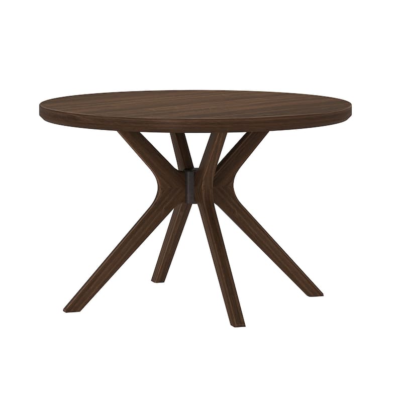 Plank and Beam Verso Cross Leg Round Dining Table - 47"