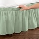 preview thumbnail 6 of 30, Elastic Bed Wrap Ruffle Bed Skirt Sage - Queen/King