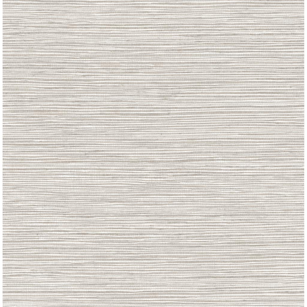 Advantage Alton Light Grey Faux Grasscloth Wallpaper
