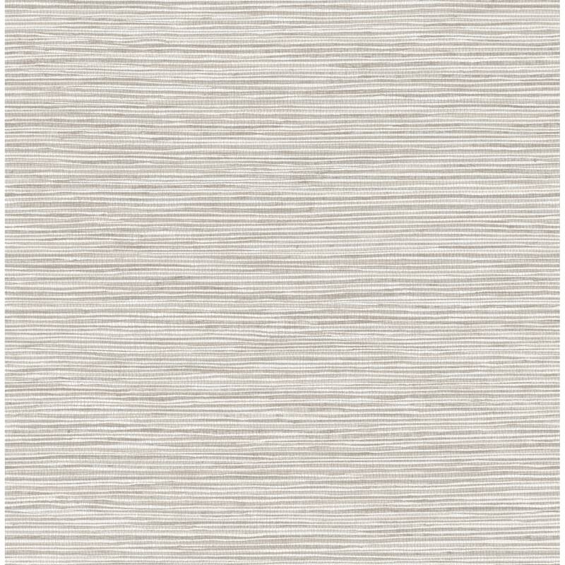 Advantage Alton Light Grey Faux Grasscloth Wallpaper