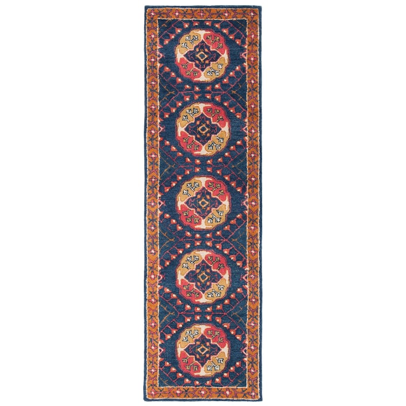 SAFAVIEH Handmade Heritage Rose Chintz Traditional Oriental Wool Rug