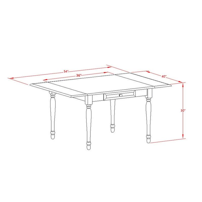 3-Piece Linen White Finish Solid Wood Top Dining Table Set