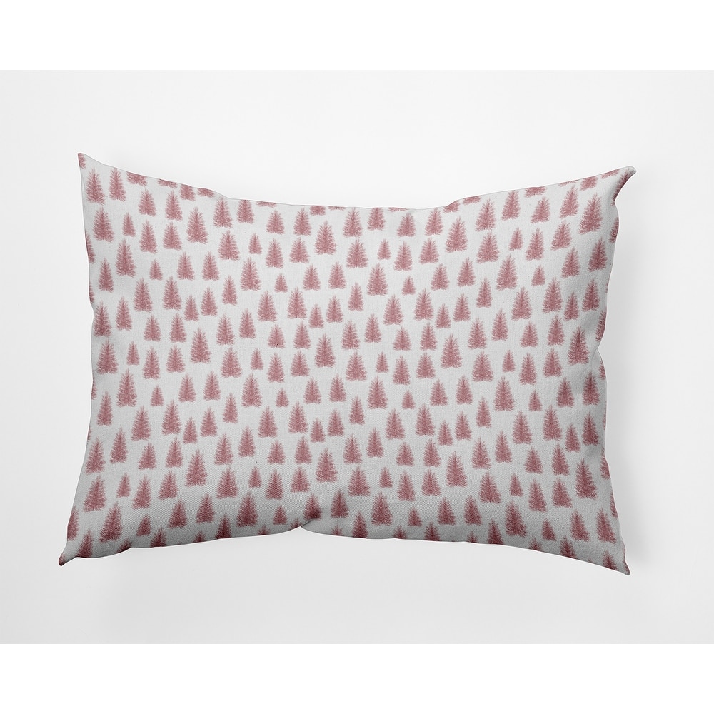 Christmas Trees Pattern Accent Pillow