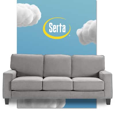Serta Palisades 77" Track Arm Fabric Sofa with Storage
