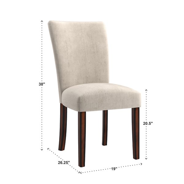 dimension image slide 0 of 2, Parson Classic Upholstered Dining Chair (Set of 2) by iNSPIRE Q Bold