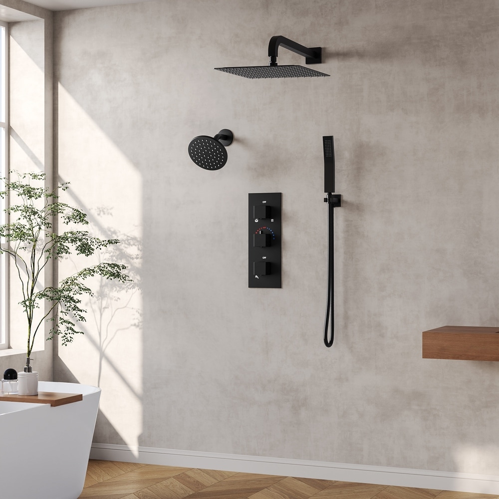 Dornberg Bath Rain Shower Head with Built-in Shower System in