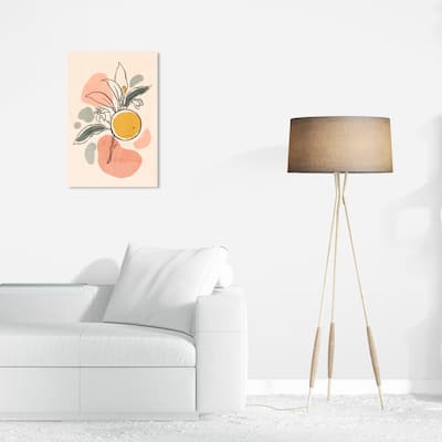 Wynwood Studio Canvas Floral and Botanical Flowers in Bloom II Pink and Light Pink Modern & Contemporary Wall Art Canvas Print