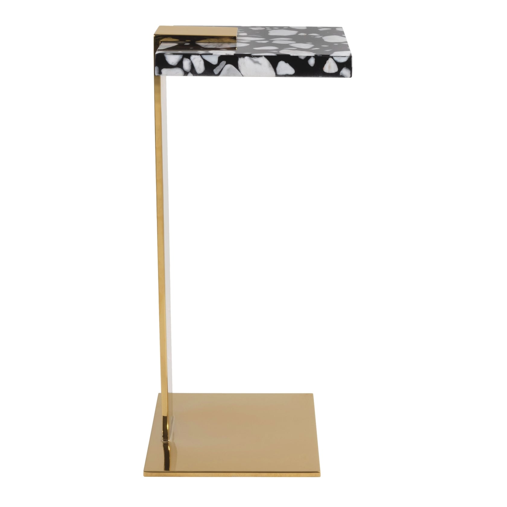 SAFAVIEH Couture Mars Acrylic Drink Table 9.8