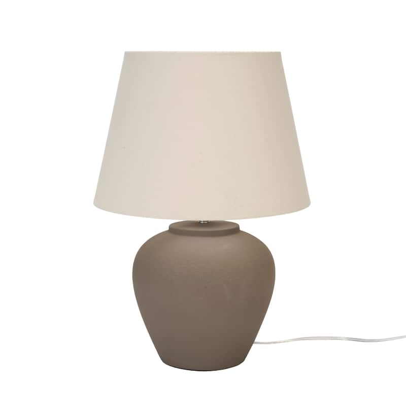 Nourison 20" Rustic Ceramic Pot Table Lamp