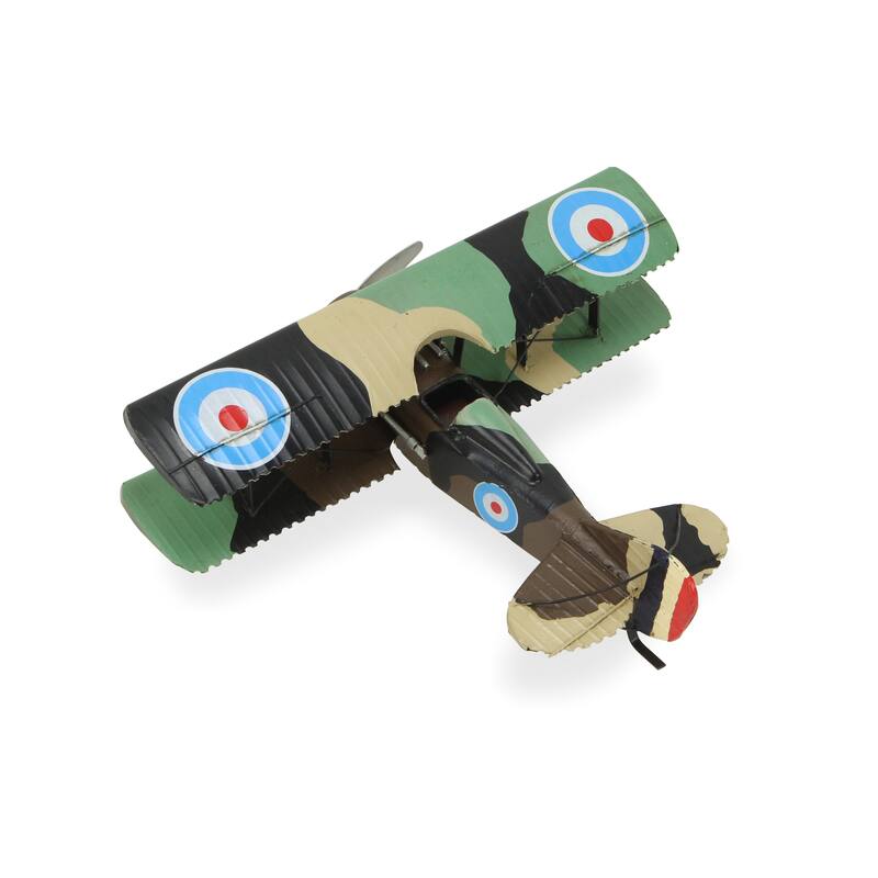 Multicolor Metal 1918 Aviation Military Plane Model