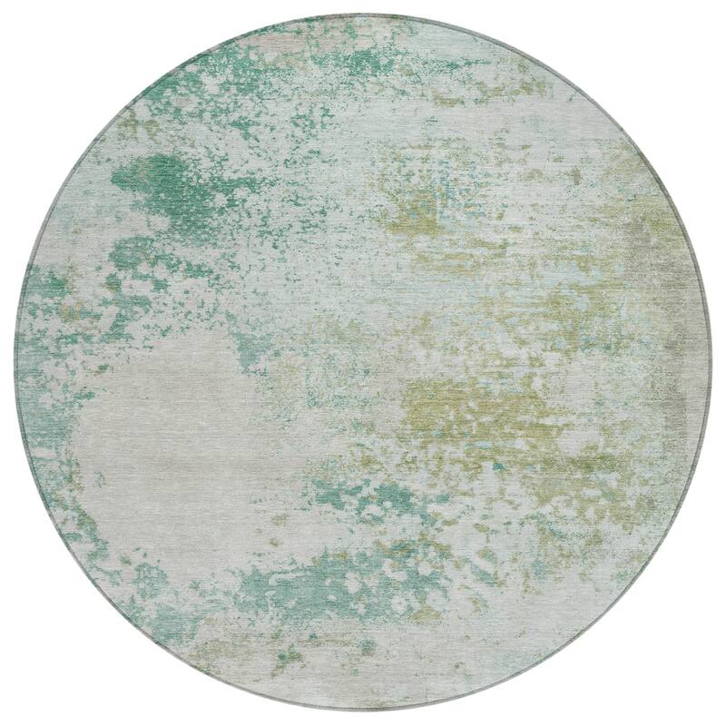 HomeRoots Abstract Transitional Rectangle Outdoor Rug