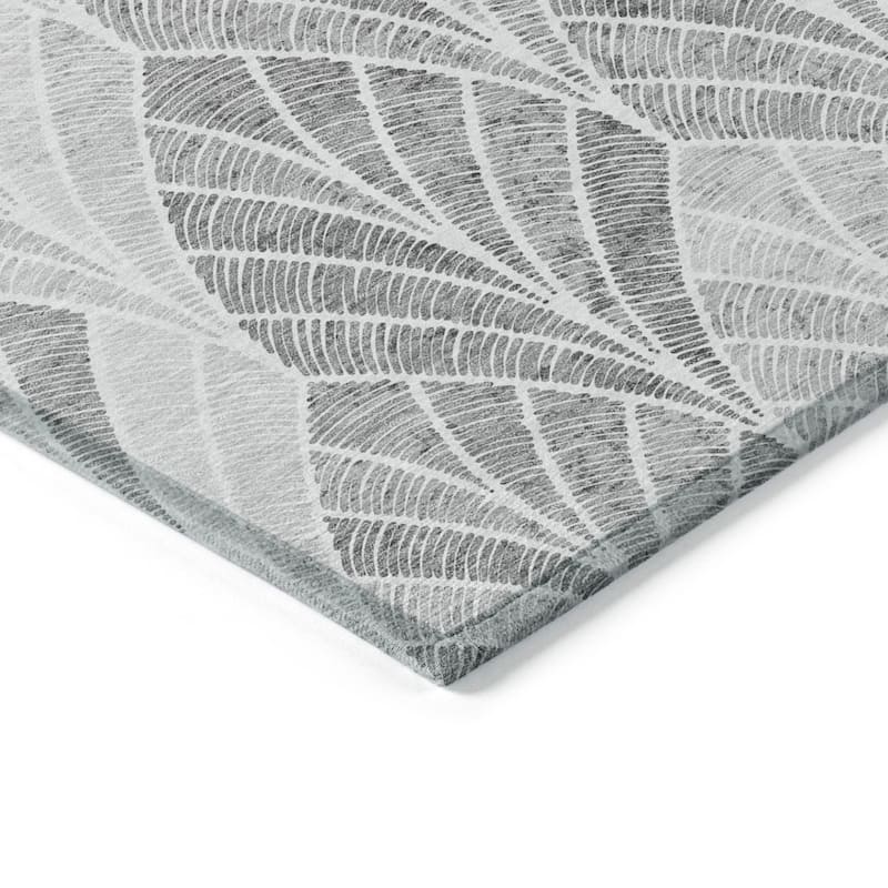HomeRoots Geometric Transitional Rectangle Outdoor Rug