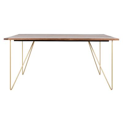 SAFAVIEH Home Captain Wood Dining Table - 63"W x 35"D x 30"H