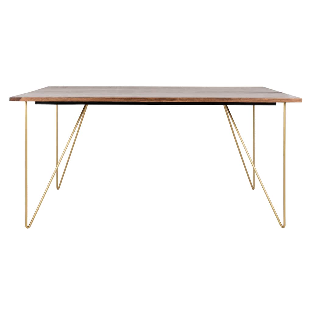 SAFAVIEH Home Captain Wood Dining Table - 63"W x 35"D x 30"H