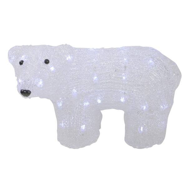 Shop 13 5 White Lighted Commercial Grade Acrylic Baby Polar Bear