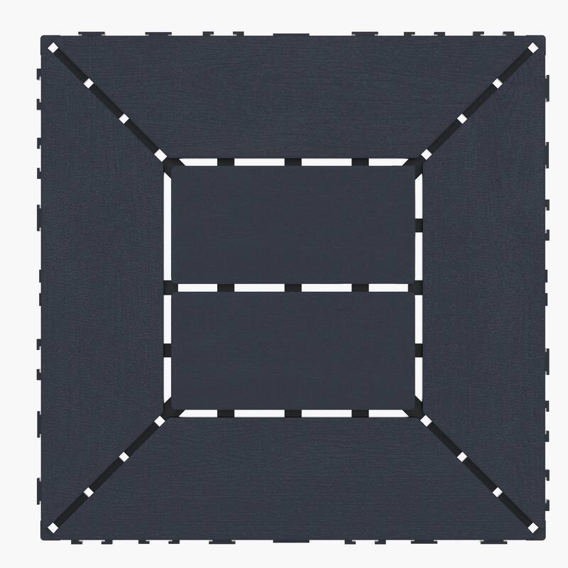 12" Interlocking Patio Deck Tiles – DIY Modular Flooring for Porch, Poolside, Balcony (44-Piece Set) - 44pcs