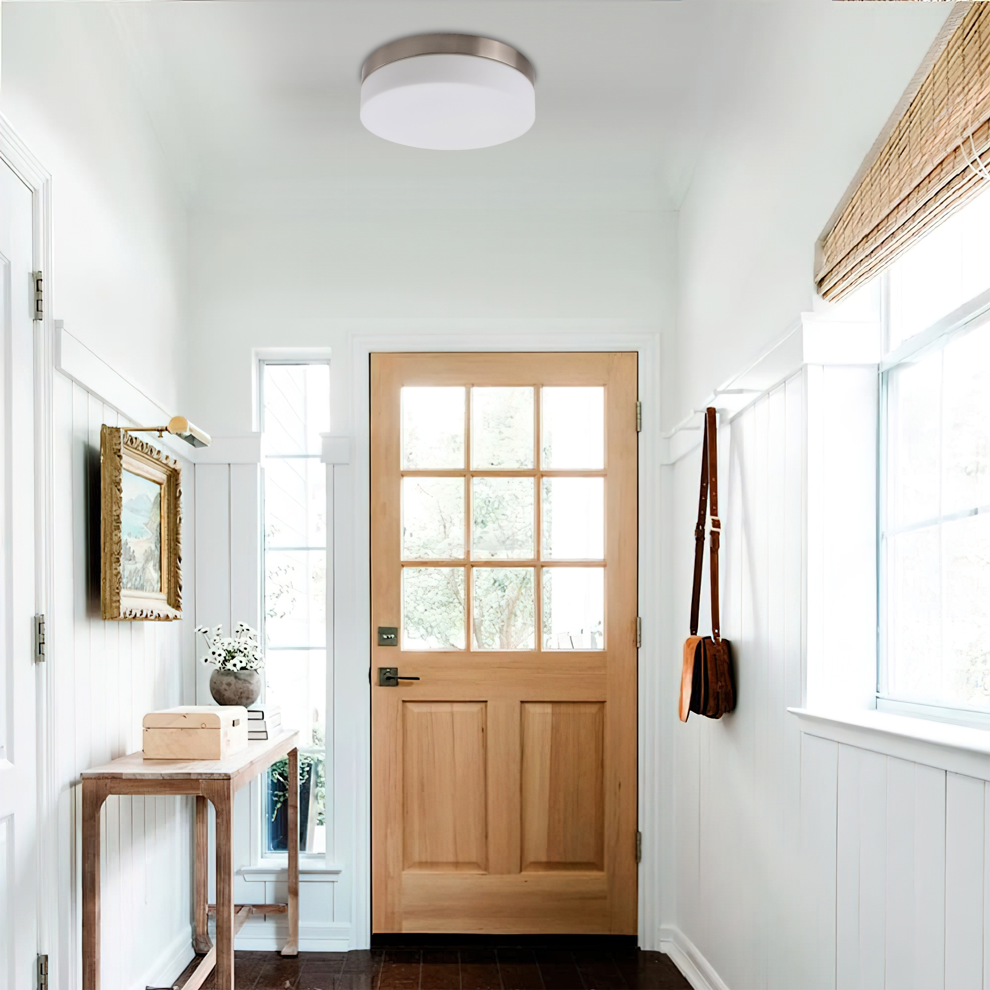 Bell white flush mount light discount