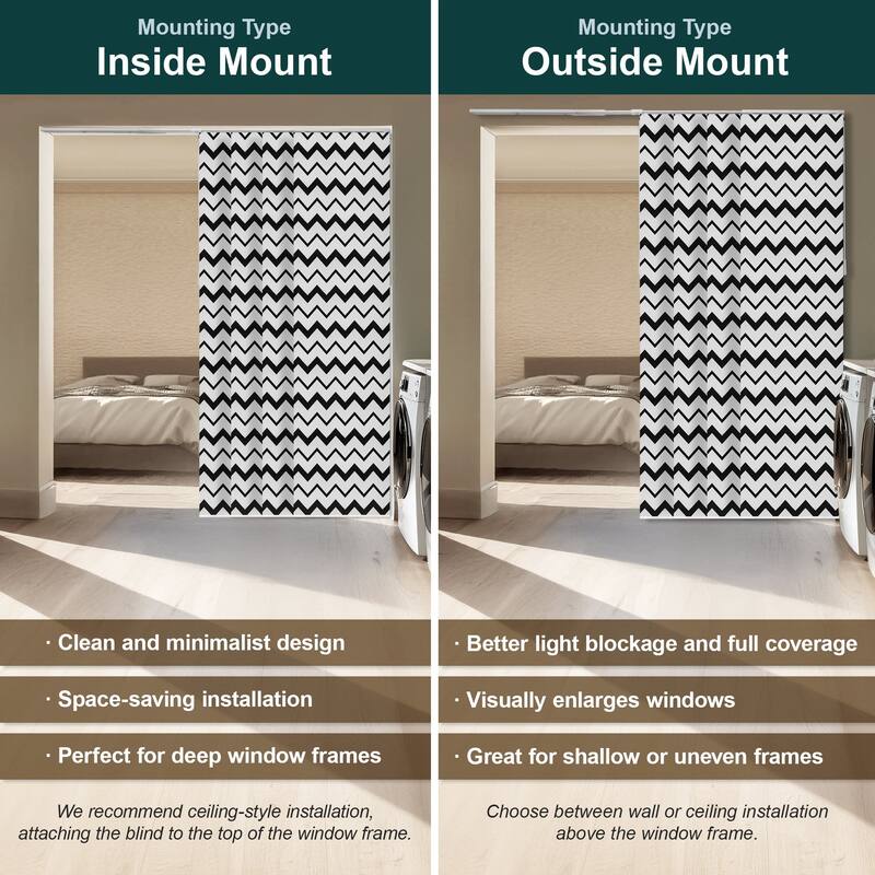 CHICOLOGY Adjustable Sliding Panels, 4-Rail Track, for Large Windows