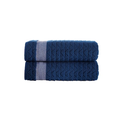 Brooks Brothers Herringbone 2 pcs Bath Towels