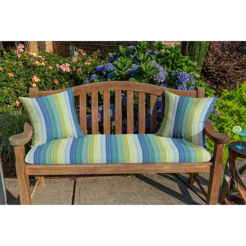 Sunbrella 20 inch Square Stripe Outdoor Throw Pillow