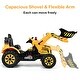 preview thumbnail 5 of 9, Costway Kids Ride On Excavator Truck With Front Loader Digger Yellow