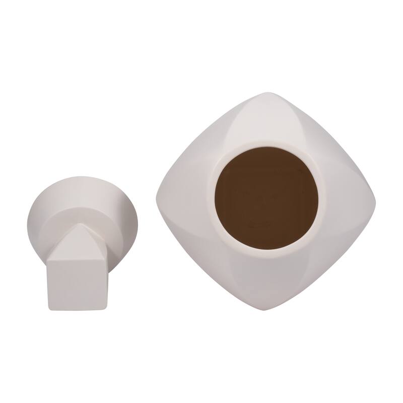 Modern Ceramic Jar with Removeable Lid - Home Decor