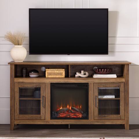 MIddlebrook 58-inch Highboy 2-Door Fireplace TV Stand