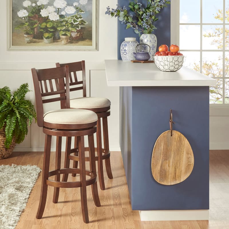 Verona Swivel 29-inch High Back Bar Stool by iNSPIRE Q Classic