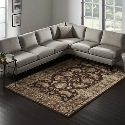 HomeRoots Oriental Traditional Rectangle Area Rug