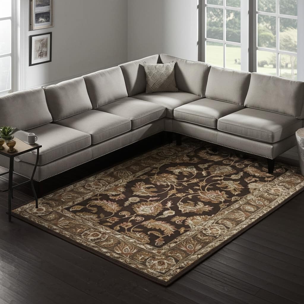 HomeRoots Oriental Traditional Rectangle Area Rug