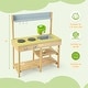 preview thumbnail 5 of 4, Outdoor Mud Kitchen Set Play Kitchen Set w/ Removable Water Box