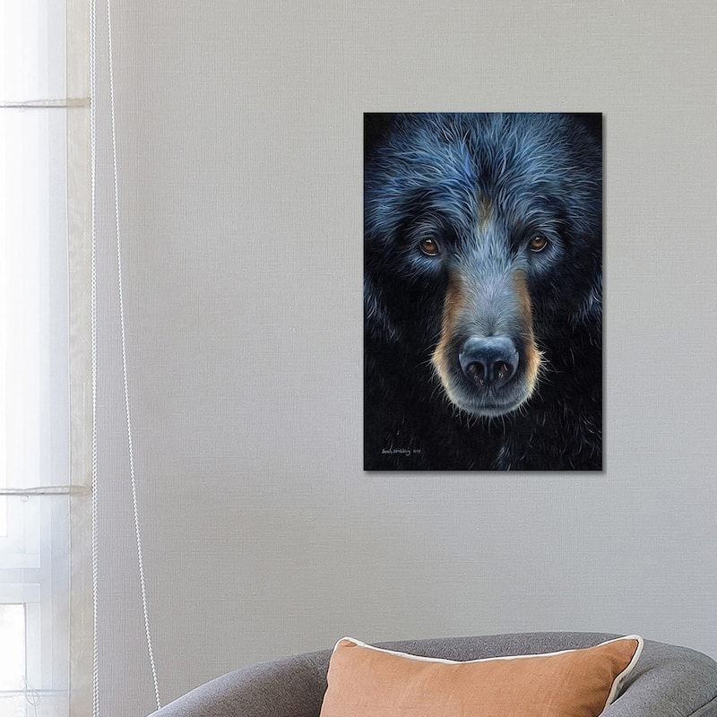 iCanvas "Black Bear I" by Sarah Stribbling Canvas Print - 26x18x1.5