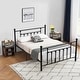 preview thumbnail 14 of 27, Taomika 3-Pieces Modern Bedroom Sets with Black Bed Frame