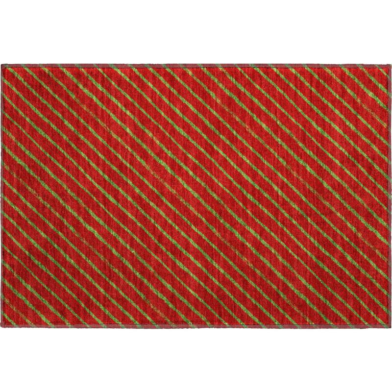 Premium Washable Super Soft Angle Stripe Mayfield Rug