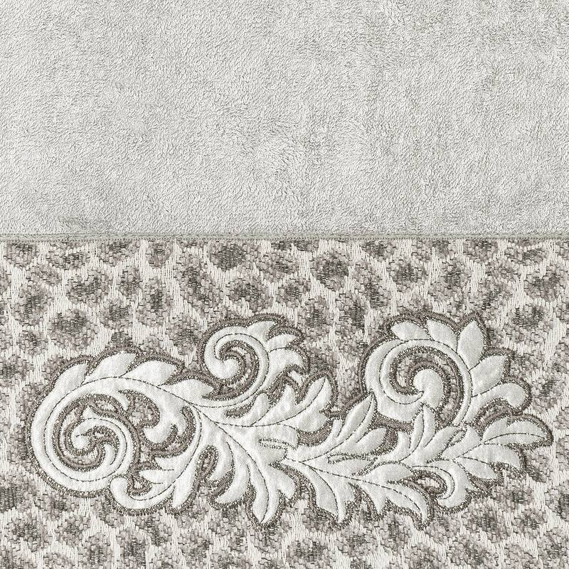 Authentic Hotel and Spa 100% Turkish Cotton April 3PC Embellished Towel Set