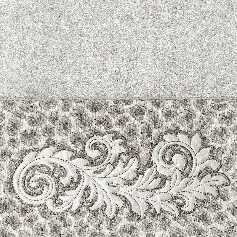 Authentic Hotel and Spa 100% Turkish Cotton April Embellished Bath Towel