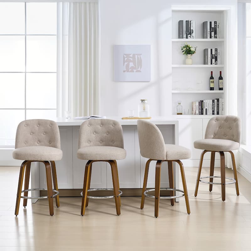 26"/29" Swivel Bar Stools/ Counter Stool with Bentwood Legs